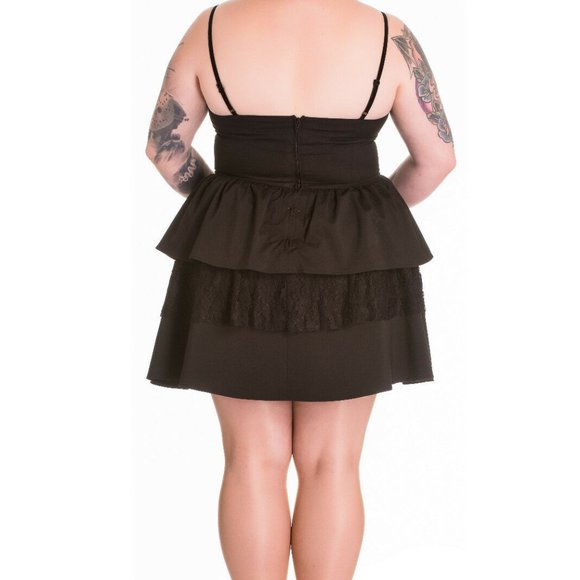 Hell Bunny Spin Doctor Dress Gothic 3x - Picture 4 of 7